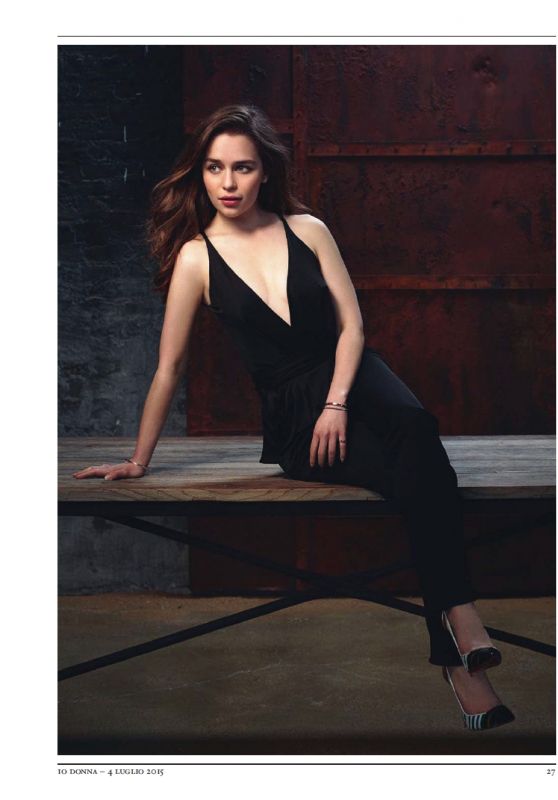 Emilia Clarke - Io Donna Magazine July 2015 Issue