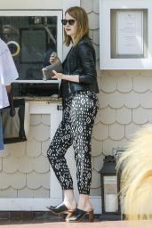 Emma Stone Casual Style - Out in Santa Monica, July 2015