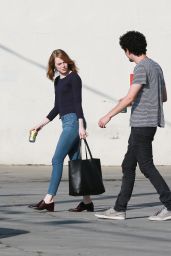 Emma Stone Street Style - Out in Los Angeles, July 2015