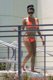 Eva Longoria in a Bikini at a Pool in Miami, June 2015