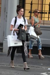 Hailey and Ireland Baldwin - Shopping in SoHo, NYCm July 2015