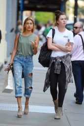 Hailey and Ireland Baldwin - Shopping in SoHo, NYCm July 2015
