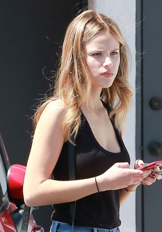 Halston Sage Street Style - Out in Beverly Hills, July 2015