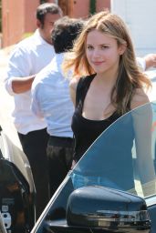 Halston Sage Street Style - Out in Beverly Hills, July 2015