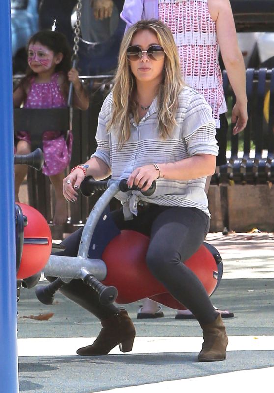 Hilary Duff - at Coldwater Canyon Park in Beverly Hills, July 2015