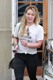 Hilary Duff Booty in Tights - Going to the Gym in West Hollywood, July 2015