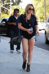 Hilary Duff Street Style - Outside Nine Zero One Salon in West Hollywood, July 2015