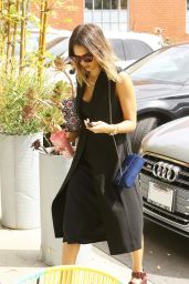 Jessica Alba - Arriving at Her Office in Santa Monica, July 2015