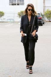 Jessica Alba Casual Style - Out in Culver City, July 2015