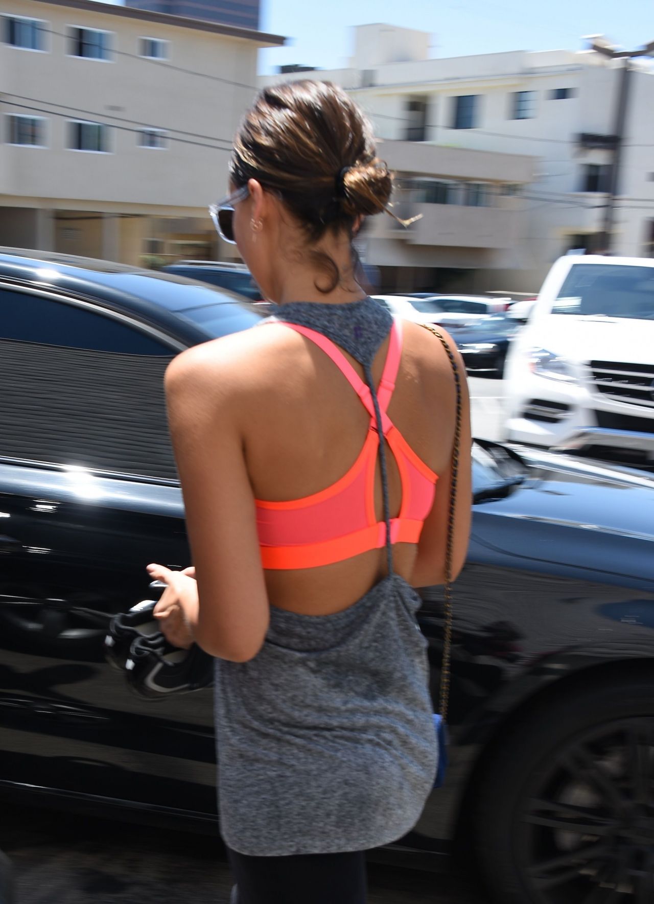 Jessica Alba in Leggings - at a Soul Cycle Class in LA, July 2015
