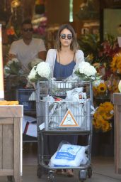 Jessica Alba Shopping at Bristol Farms in West Hollywood, July 2015