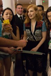 Jessica Chastain Meeting Fans - Comic-Con in San Diego, July 2015