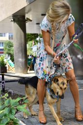 Joanna Krupa Summer Style 2015  - Promotes the Adoption of Dogs for Polish TV Station TVN in Warsaw