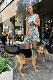 Joanna Krupa Summer Style 2015  - Promotes the Adoption of Dogs for Polish TV Station TVN in Warsaw