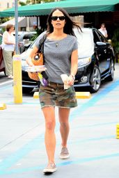 Jordana Brewster in Mini Skirt - Shopping in West Hollywood, July 2015