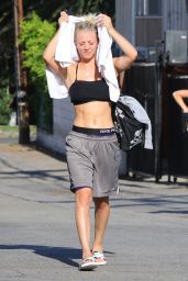 Kaley Cuoco - Leaving Yoga Class in Studio City, July 2015