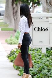 Karrueche Tran Booty in Jeans - Shopping in Melrose Heights in Los Angeles