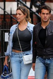 Kelly Brook Casual Style - Out in London, July 2015