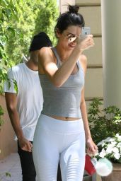 Kendall Jenner Booty in Tights - Out in Beverly Hills, July 2015