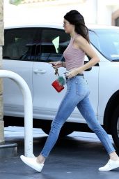 Kendall Jenner Hot in Tight Jeans - at a Gas Station in Calabasas, July 2015