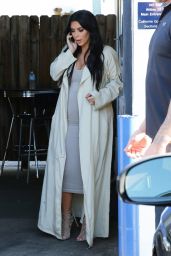 Kim Kardashian Street Fashion - at a Studio in Los Angeles - July 2015