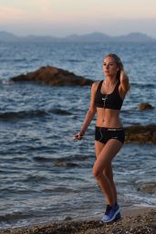 Kimberley Garner - Workout in St Tropez, July 2015