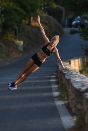 Kimberley Garner - Workout in St Tropez, July 2015