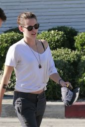 Kristen Stewart Casual Style - Out in Los Angeles, July 2015