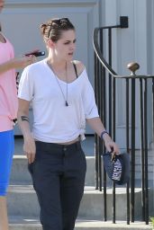 Kristen Stewart Casual Style - Out in Los Angeles, July 2015