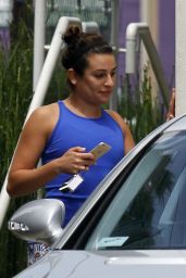 Lea Michele in tights - Heading to a Workout Session in New Orleans - July 2015
