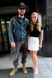 Leven Rambin at HuffPost Live, Good Day New York and AOL Studios in New York City