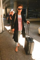 Lily Collins at LAX Airport, July 2015