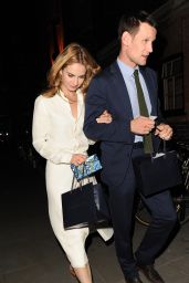 Lily James Night Out Style - Arrives at the Firehouse in London, June 2015