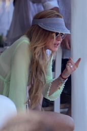 Lindsay Lohan Bikini Candids - Mykonos, July 2015