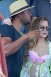 Lindsay Lohan Bikini Candids - Mykonos, July 2015