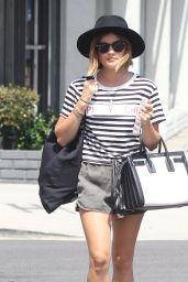 Lucy Hale Summer Style - Shopping in West Hollywood, July 2015