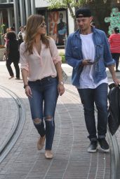 Maria Menounos Booty in Jeans - The Grove in West Hollywood, July 2015