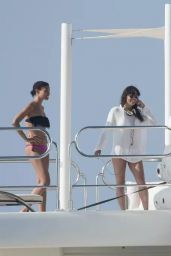 Michelle Rodriguez on a Yacht in Saint Tropez, July 2015
