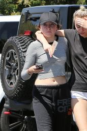 Miley Cyrus in Shorts - Out and about in LA, July 2015