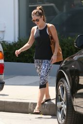 Minka Kelly in Leggings at a Gym in West Hollywood, July 2015
