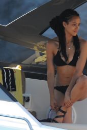 Nathalie Emmanuel in a Bikini in Ischia, July 2015