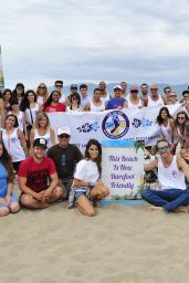 Nikki Reed - Barefoot Wine Beach Rescue Project at the Santa Monica Pier, July 2015