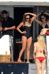 Nina Dobrev in a Swimsuit in St Tropez, July 2015