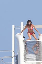 Nina Dobrev in Red Bikini (more pics) – St Tropez, July 2015
