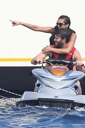 Nina Dobrev - Jet Skiing in Saint Tropez, July 2015