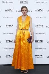 Olivia Palermo on Red Carpet – amfAR Dinner in Paris, July 2015