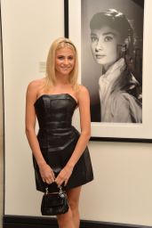 Pixie Lott in Leather Mini Dress - Vistis National Portrait Gallery in London