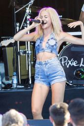 Pixie Lott Performs at Brentwood Festival in Essex, July 2015
