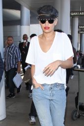 Rita Ora Airport Style - At LAX airport in Los Angeles, July 2015