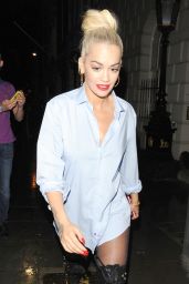 Rita Ora Casual Style - Out in London, July 2015